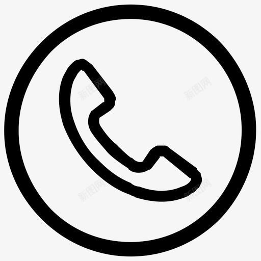 8-打电话svg_新图网 https://ixintu.com 8-打电话