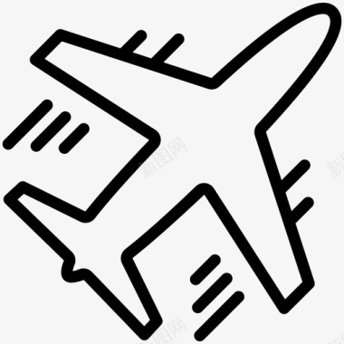 飞机空中客车运输图标图标