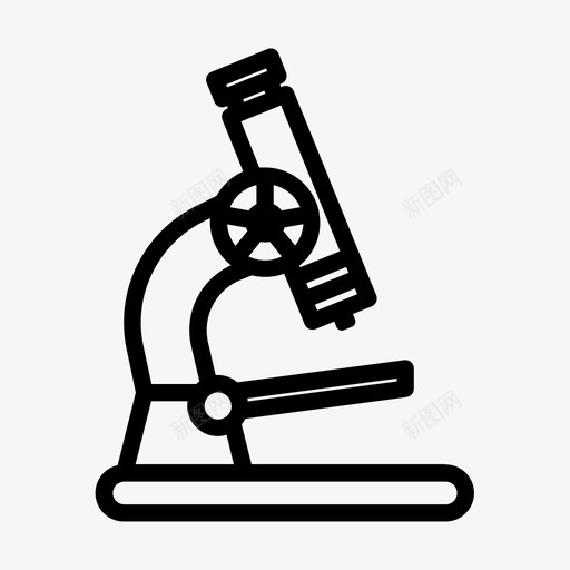 显微镜实验室科学图标svg_新图网 https://ixintu.com 实验室 显微镜 科学