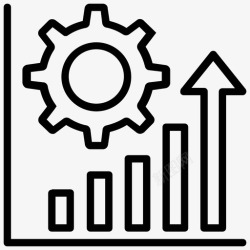 可视化管理提高生产力持续改进数据分析图标高清图片