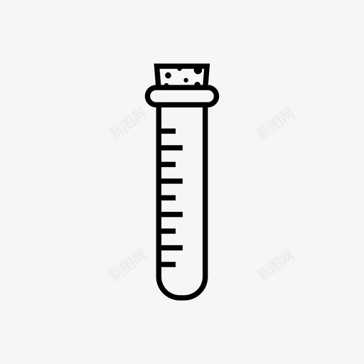 试管软木塞实验图标svg_新图网 https://ixintu.com 医学 实验 样品 科学 试管 软木塞