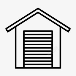 仓库门送货仓库门车库图标高清图片