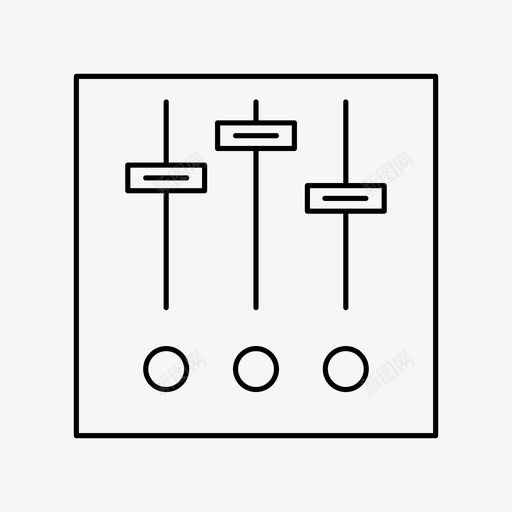 音量调节混音器图标svg_新图网 https://ixintu.com 混音器 设置 调节 音量