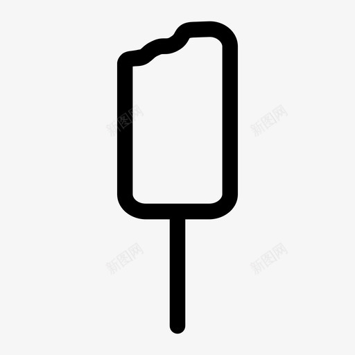 冰激凌凝块图标svg_新图网 https://ixintu.com 冰激凌 凝块