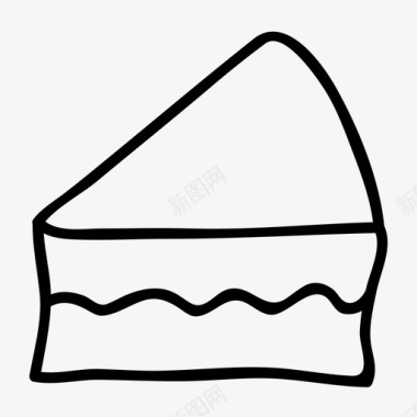 烘焙食品蛋糕块甜点图标图标