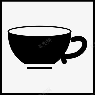 杯子咖啡陶瓷餐具杯图标图标