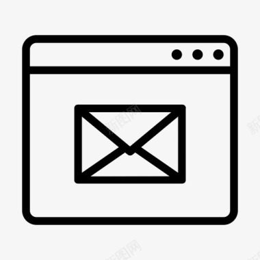 浏览器邮件电子邮件收件箱图标图标