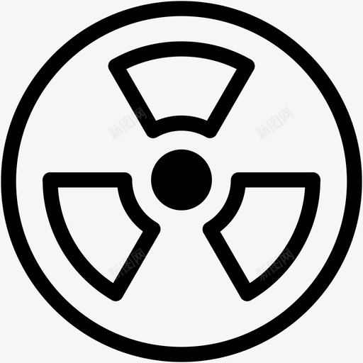 放射性危险辐射图标svg_新图网 https://ixintu.com 危险 放射性 标志 科学医学 警告 辐射
