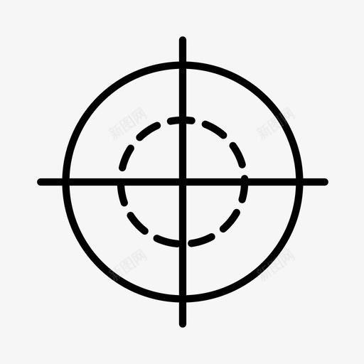 枪量规猎人图标svg_新图网 https://ixintu.com 枪 步枪 武器 猎人 猎手 量规