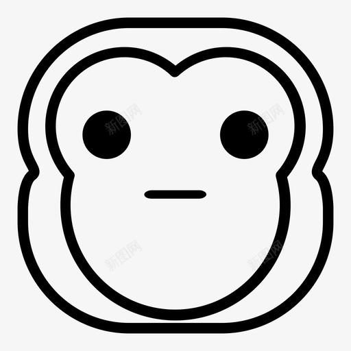 无脸猴子黑猩猩表情符号图标svg_新图网 https://ixintu.com 哈娜表情符号猴子版 无脸猴子 表情符号 黑猩猩