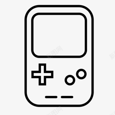 游戏机手持游戏机便携式图标图标