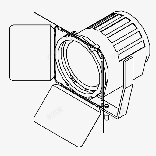 布景灯电影院电影图标svg_新图网 https://ixintu.com 工作室灯 布景灯 电影 电影院 电视