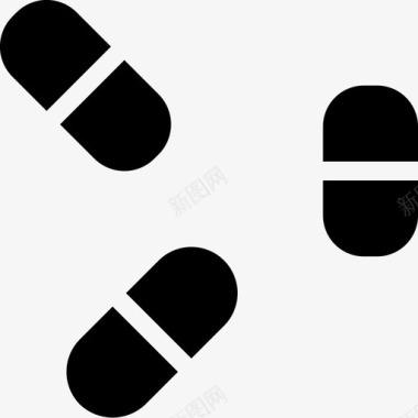 药丸药物处方图标图标
