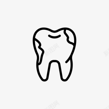 龋齿牙医牙痛图标图标