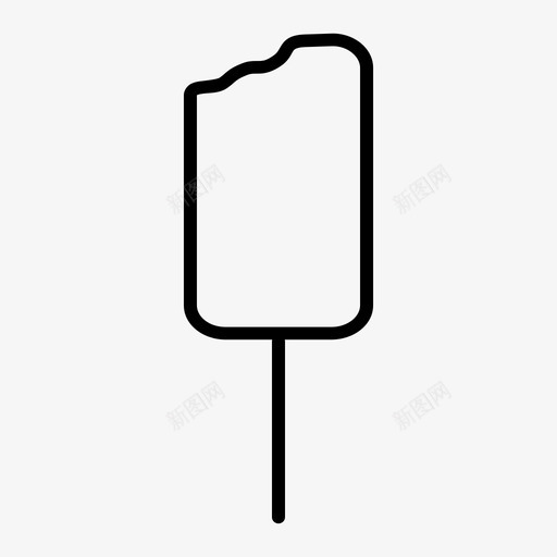冰激凌凝块图标svg_新图网 https://ixintu.com 冰激凌 凝块