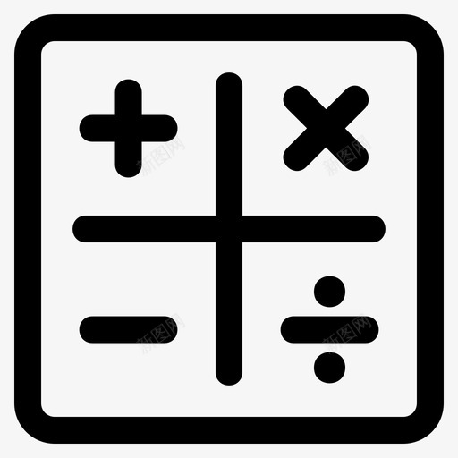 计算器android应用程序图标svg_新图网 https://ixintu.com android android应用程序行 应用程序 移动 计算器 设备