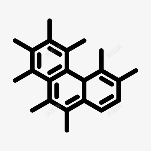 分子连接植物图标svg_新图网 https://ixintu.com 分子 植物 科学 结构 连接