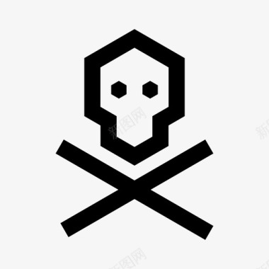 毒药致命海盗图标图标