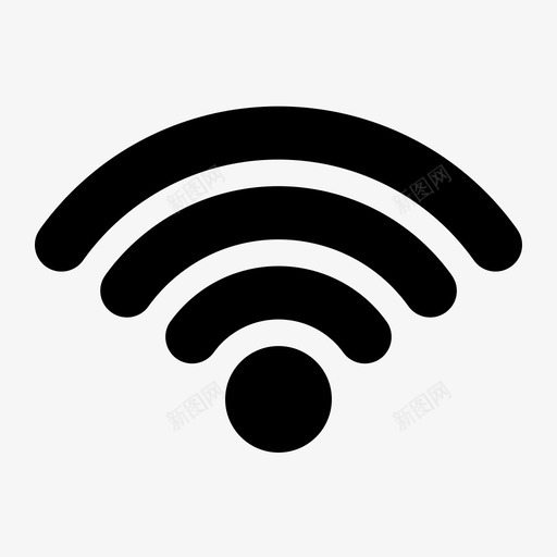 wifi连接软件图标svg_新图网 https://ixintu.com wifi 无线 软件 连接