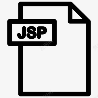 jsp格式文件格式大纲图标图标