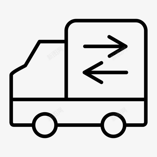 卡车送货车移动卡车图标svg_新图网 https://ixintu.com 卡车 移动卡车 运输卡车 运输工具 送货车