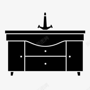 水槽浴室家具橱柜图标图标