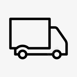 卡车卸货卡车装载运输图标高清图片