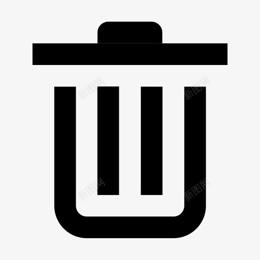 垃圾箱删除销毁图标svg_新图网 https://ixintu.com formicons 删除 回收 垃圾桶 垃圾箱 移除 销毁