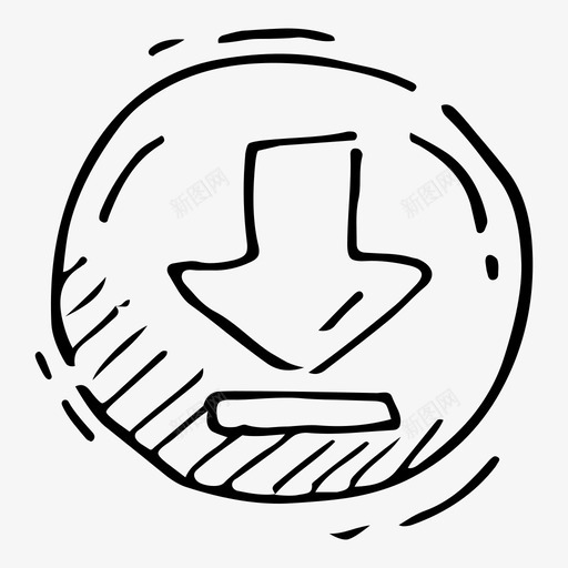搜索引擎优化涂鸦图标svg_新图网 https://ixintu.com 下载 搜索引擎优化涂鸦