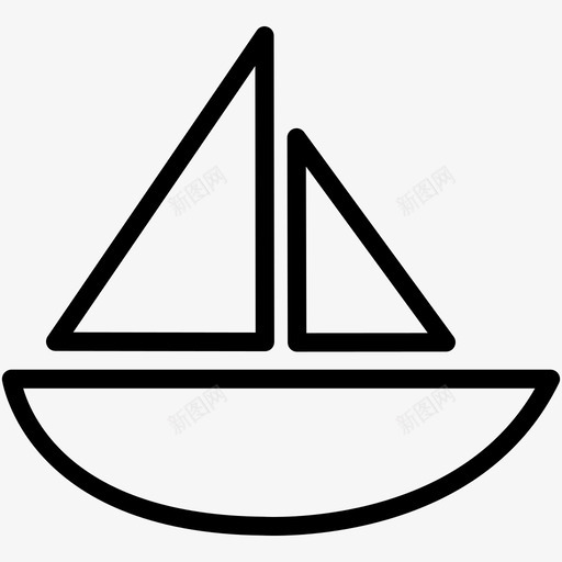 帆船海洋河流图标svg_新图网 https://ixintu.com 体育比赛1 帆船 河流 海洋 轮船