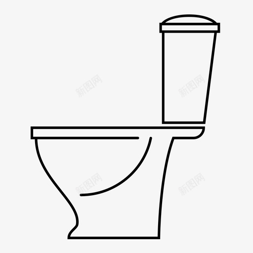 厕所浴室洗手间图标svg_新图网 https://ixintu.com 厕所 洗手间 浴室