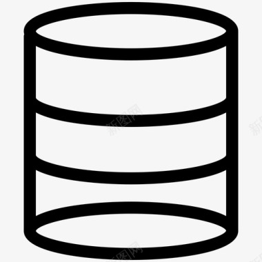 桶容器油图标图标