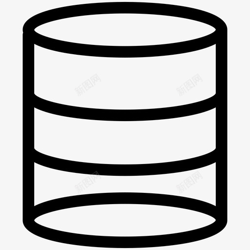 桶容器油图标svg_新图网 https://ixintu.com 容器 桶 油 轮廓施工工具
