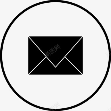 电子邮件消息轮应用程序通知图标图标