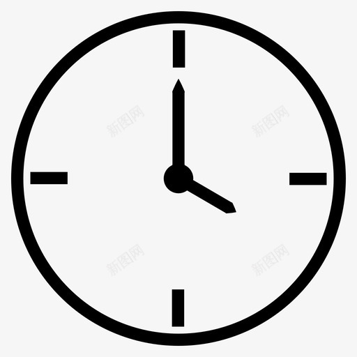 时钟4点时间图标svg_新图网 https://ixintu.com 4点 时钟 时间
