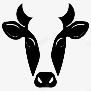 牛脸动物牛图标图标