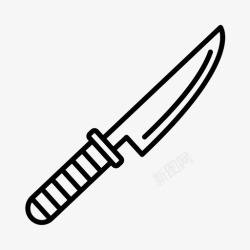 狩猎俱乐部刀刀片刀具图标高清图片