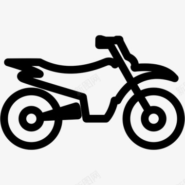 自行车摩托车赛车图标图标