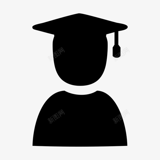 学生大学研究生图标svg_新图网 https://ixintu.com 大学 学生 研究生 高中