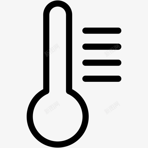 温度计冷热图标svg_新图网 https://ixintu.com 冷 温度 温度计 热 科学医学