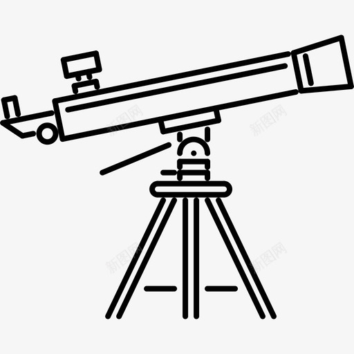 望远镜天文学发现图标svg_新图网 https://ixintu.com 发现 天文学 太空 太空轮廓64x64 恒星 望远镜