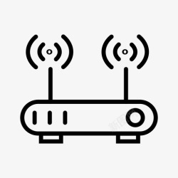 家庭网络wifi家庭网络集线器图标高清图片