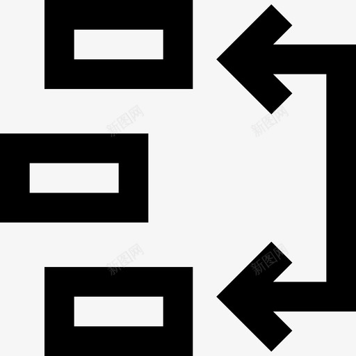 重新排列积压工作项目图标svg_新图网 https://ixintu.com 交换 方形 积压工作 订单 选择 重新排列 项目