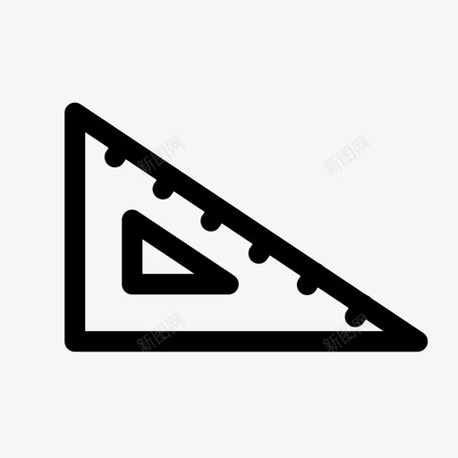 设置正方形几何图形标尺图标svg_新图网 https://ixintu.com 三角形 几何图形 标尺 直线 设置正方形