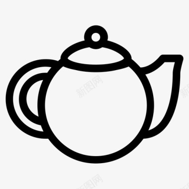 茶壶瓷器咖啡图标图标