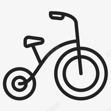 三轮车自行车孩子图标图标