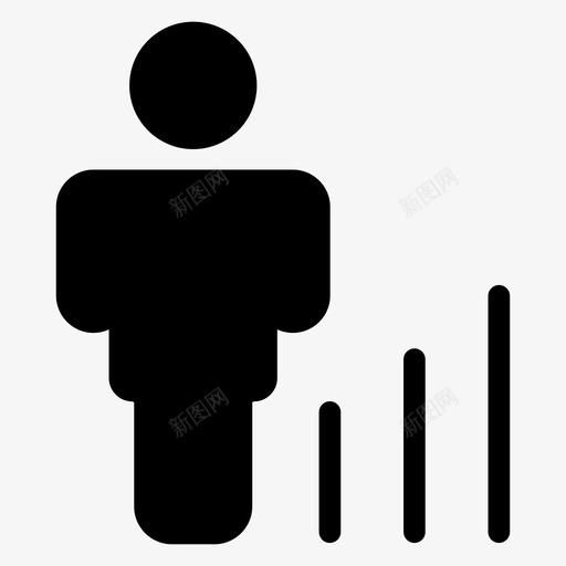 头像业务图表图标svg_新图网 https://ixintu.com 业务 人 图表 头像 报告和分析字形图标 用户