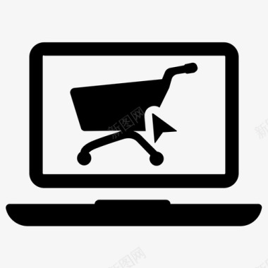 网上购物购买电子商务图标图标