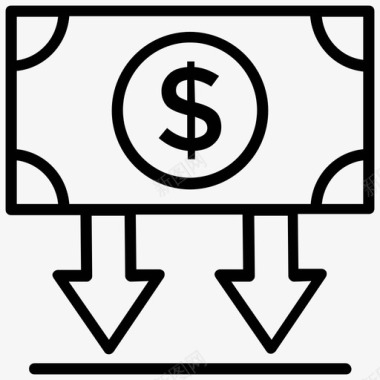 预算钞票财务图标图标