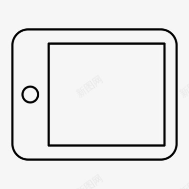 平板电脑ipad触摸屏图标图标